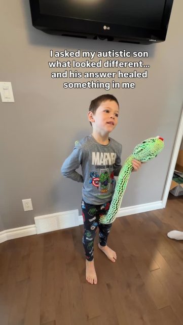 I didn’t expect this moment to undo something in me…

I showed my son a photo of me from before I had kids.

Bleach blonde hair. 
A summer tan. 
A smaller body. 
A version of me the world would probably say looked “better.” 
And before I would have agreed this version was better. 

And without hesitation, I asked, 
“What looks different?”

I braced myself for the answer I’ve been telling myself for years.

But he didn’t say my weight. 
He didn’t point out the things I quietly criticize internally every day.

He noticed my hair and my tan. 
That my eyes looked darker from makeup.

And when I asked which version of mommy he liked best, his answer stopped me.

Just like that. 🥹

Because to him… 
I am comfort. 
I am safe. 
I am home.

This version of me, the tired one, the one shaped by motherhood, stress, growth, change, and carrying more than I used to, is the only version he knows.

And the one he loves most.

Tomorrow is World Autism Awareness Day, and while so many important conversations will focus on what our children need…

I keep thinking about what my son has given me.

Perspective. 
Honesty. 
A love that isn’t filtered through appearance or expectations.

Just pure, unconditional connection.

Maybe the version of you that you’ve been hardest on… 
is the exact version your child feels safest with.

✨ Save this for the days you forget that, and send it to a mom who needs the reminder that this version of her is still deeply loved, beyond measure. 🩵

#autismmomma #autismawarenessmonth #autismspectrum #autismadvocate #audhdwoman