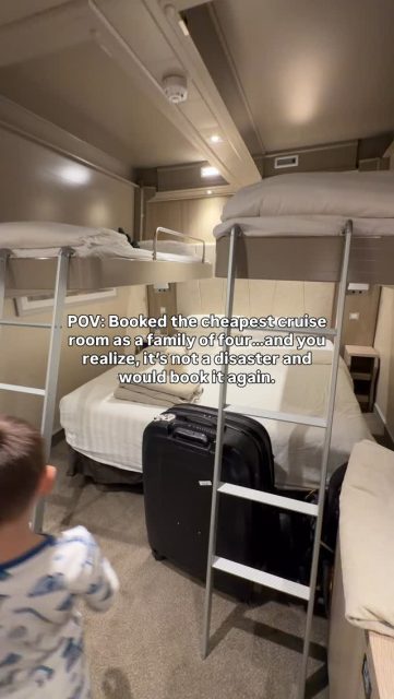 If sharing one cruise cabin with your kids makes you panic… I get it. 😅

We went from connecting rooms to an interior cabin for 4 during peak Christmas pricing… and I was SURE it would be chaos.

Plot twist: it worked. Really well.

Why it worked for our autistic family:
• No window helped my motion sickness
• Bunks = excitement + built-in sensory movement
• Kids could see us easily (felt safer)
• Smart storage = less chaos
• Predictable, close, connected

Sometimes the thing you think will be the hardest part ends up being the easiest.

📌 Save this if you’re cruise-planning with kids.
✨ Follow @dreamjartravels for autism-friendly travel setups that make big trips feel more doable. ✈️

#autismtravel #familycruise #cruisevacation #familytravels #msccruises