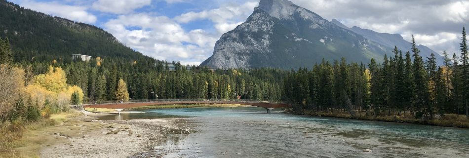 Canadian Destination for autism families. Mountain and water in Alberta