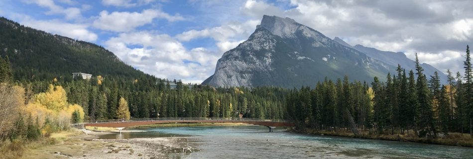 Canadian Destination for autism families. Mountain and water in Alberta